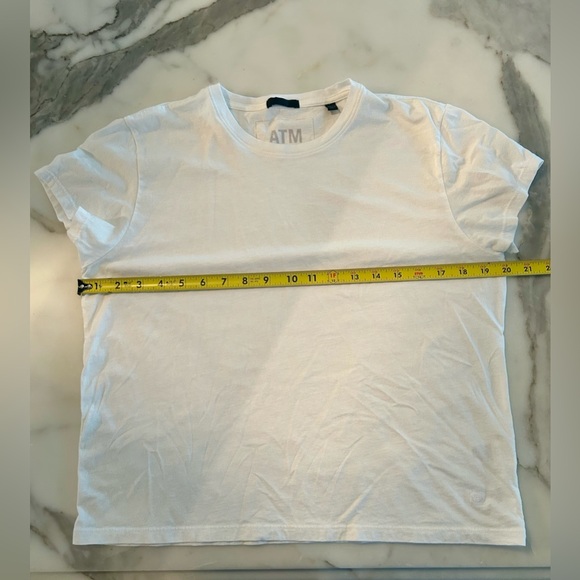 ATM WOMEN'S WHITE SHORT SLEEVE T-SHIRT XL EUC - Picture 4 of 7
